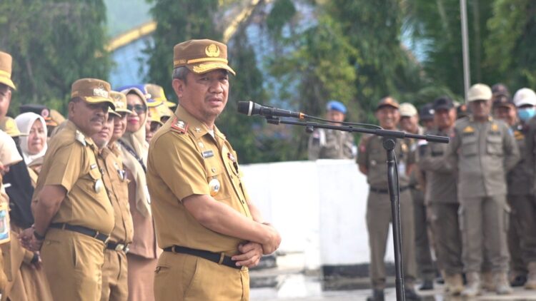 Sekda Pimpin Apel Gabungan Lingkup Pemkot Kendari