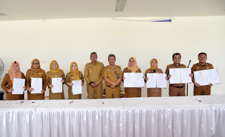 Kepala OPD Pemkot Kendari Tandatangani Perjanjian Kinerja Tahun 2024