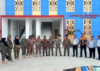 Satpol PP Bersama Dinas Perhubungan Kota Kendari Sosialisasikan Perda Kepada PKL