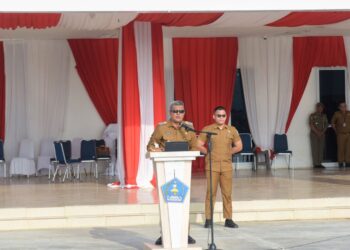 Pj Wali Kota Pimpin Apel Gabungan Lingkup Pemkot Kendari