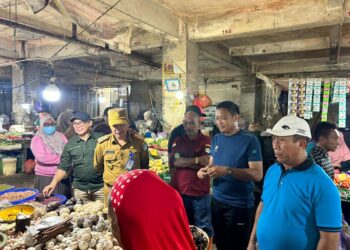 TPID Kota Kendari Monitoring Harga di Pasar Sentral dan Pasar Basah Mandonga, Kendalikan Inflasi