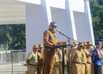Pj Wali Kota Kendari Pimpin Apel, Sebut Kendari Alami Deflasi di Februari