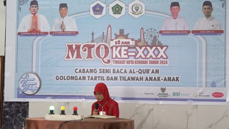 Cabang Tilawatil Qur’an MTQ ke-30 Tingkat Kota Kendari Mulai Dipertandingkan