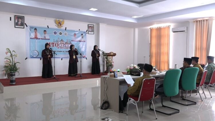 Peserta Cabang Syarhil Qur’an, Cabang Karya Tulis Ilmiah Qur’an dan Cabang Tilawah Bersaing dalam Lomba MTQ ke XXX
