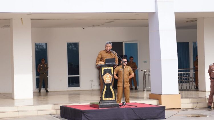 Pimpin Apel Gabungan, Pj Wali Kota Mengaku Akan Fokus Bangun Kendari dan Tangani Inflasi