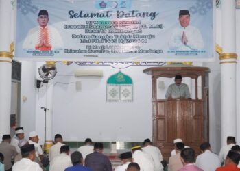 Pemkot Kendari Takbiran Bersama Menjelang Idul Fitri di Masjid Al-Mukarrabun 