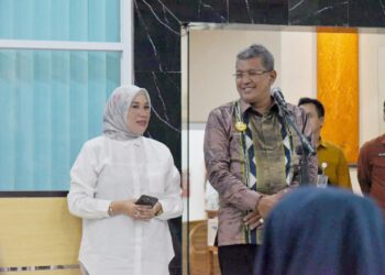 Pj Wali Kota Lepas Kontingen PKK Kota Kendari ke Jambore Kader PKK Tingkat Provinsi Sultra