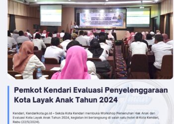Pemkot Kendari Evaluasi Penyelenggaraan Kota Layak Anak Tahun 2024