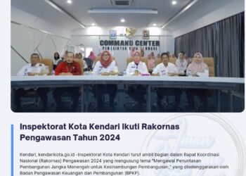 Inspektorat Kota Kendari Ikuti Rakornas Pengawasan Tahun 2024