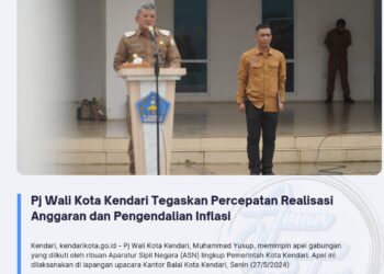 Pj Wali Kota Kendari Tegaskan Percepatan Realisasi Anggaran dan Pengendalian Inflasi