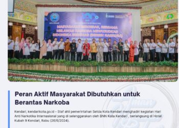Peran Aktif Masyarakat Dibutuhkan untuk Berantas Narkoba