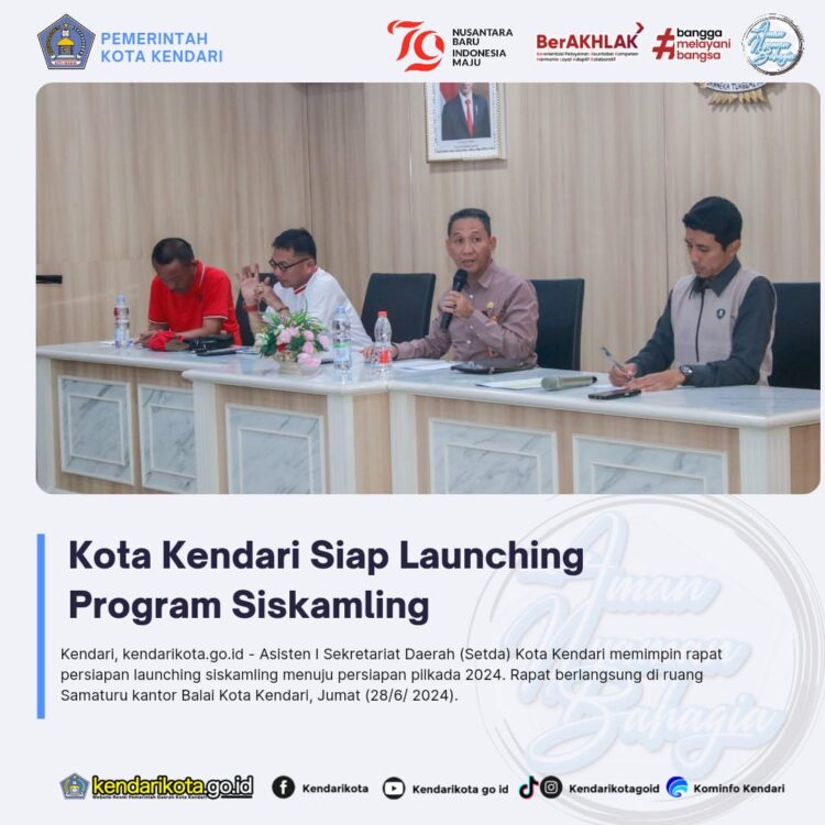 Kota Kendari Siap Launching Program Siskamling
