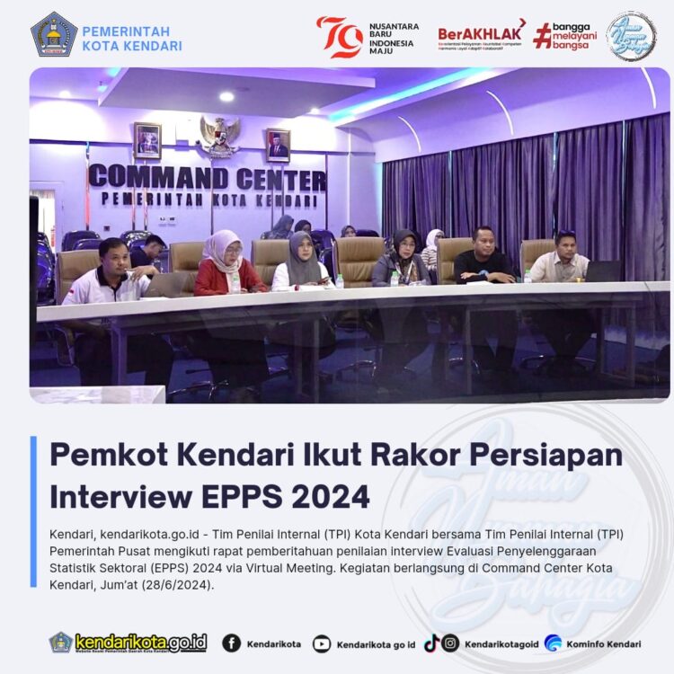 Pemkot Kendari Ikut Rakor Persiapan Interview EPPS 2024