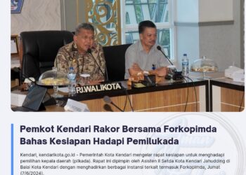 Pemkot Kendari Rakor Bersama Forkopimda Bahas Kesiapan Hadapi Pemilukada