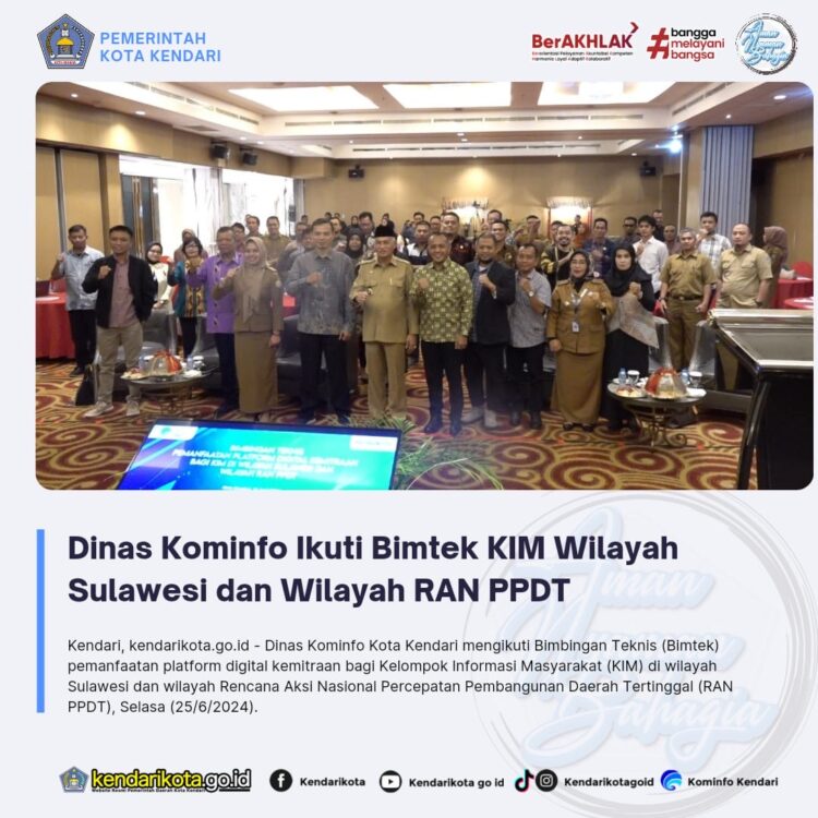 Dinas Kominfo Ikuti Bimtek KIM Wilayah Sulawesi dan Wilayah RAN PPDT