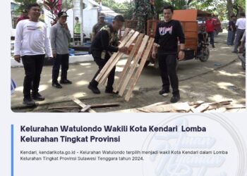 Kelurahan Watulondo Wakili Kota Kendari Lomba Kelurahan Tingkat Provinsi