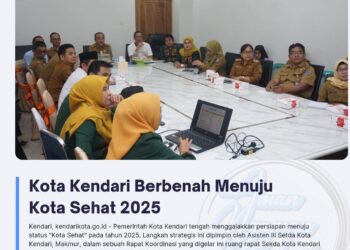 Kota Kendari Berbenah Menuju Kota Sehat 2025