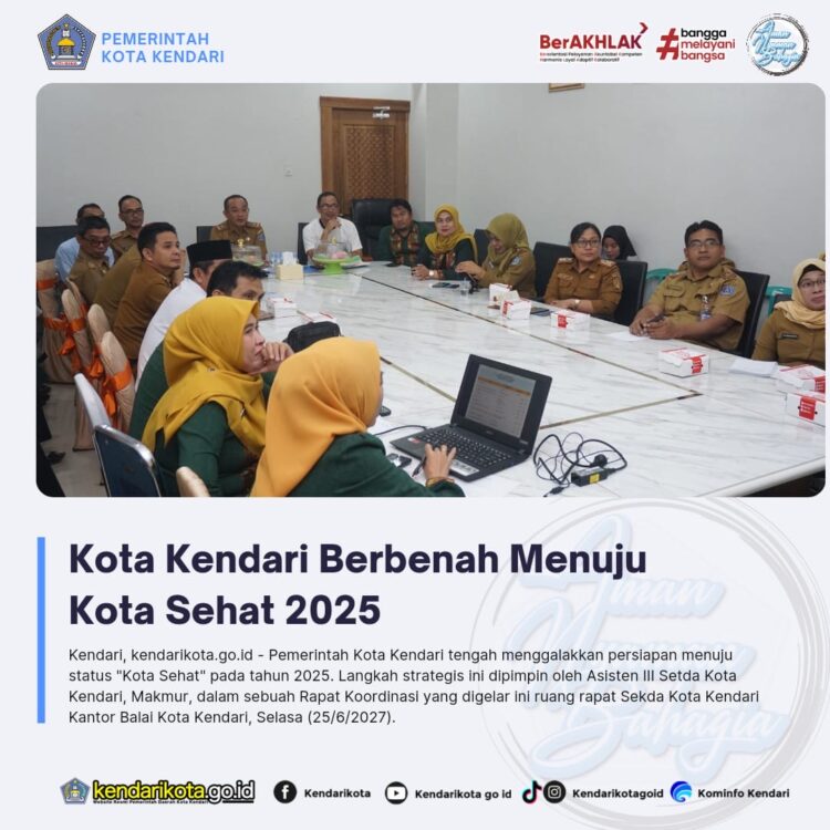 Kota Kendari Berbenah Menuju Kota Sehat 2025