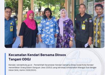 Kecamatan Kendari Bersama Dinsos Tangani ODGJ