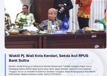 Wakili Pj. Wali Kota Kendari, Sekda ikut RPUS Bank Sultra