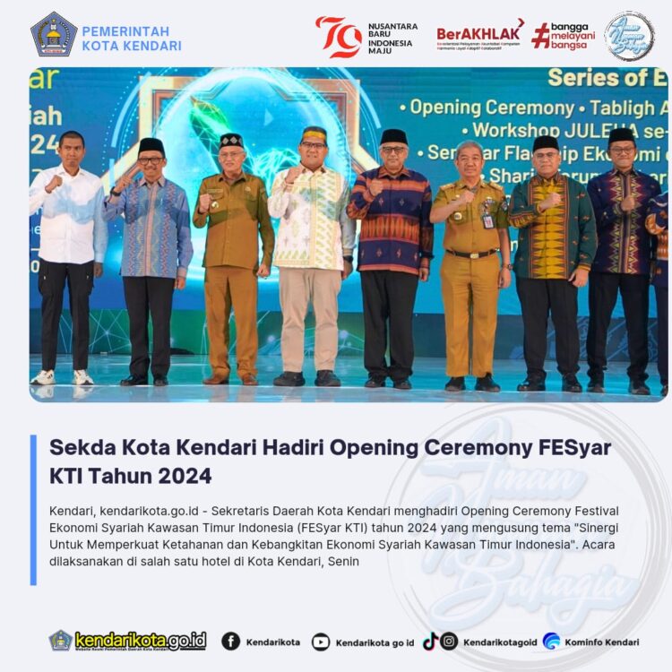 Sekda Kota Kendari Hadiri Opening Ceremony FESyar KTI Tahun 2024