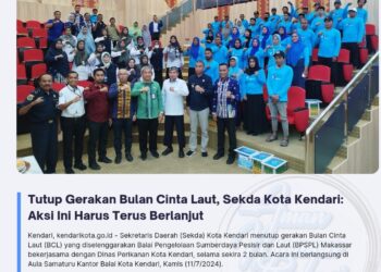 Tutup Gerakan Bulan Cinta Laut, Sekda Kota Kendari: Aksi Ini Harus Terus Berlanjut