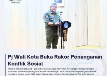 Pj Wali Kota Buka Rakor Penanganan Konflik Sosial