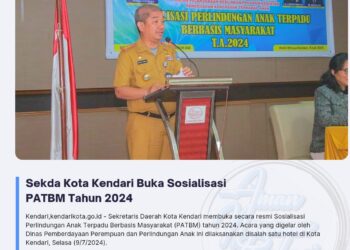 Sekda Kota Kendari Buka Sosialisasi PATBM Tahun 2024
