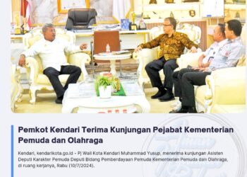 Pemkot Kendari Terima Kunjungan Pejabat Kementerian Pemuda dan Olahraga