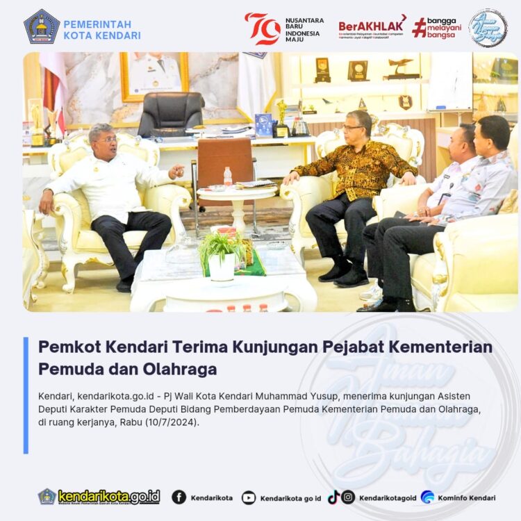 Pemkot Kendari Terima Kunjungan Pejabat Kementerian Pemuda dan Olahraga