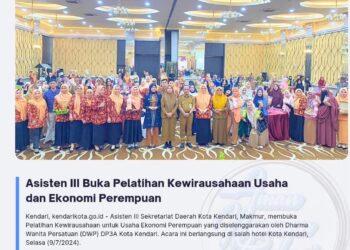 Asisten III Buka Pelatihan Kewirausahaan Usaha dan Ekonomi Perempuan