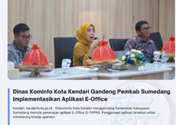 Dinas Kominfo Kota Kendari Gandeng Pemkab Sumedang Implementasikan Aplikasi E-Office