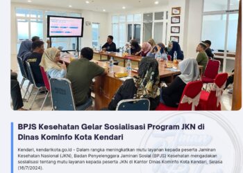 BPJS Kesehatan Gelar Sosialisasi Program JKN di Dinas Kominfo Kota Kendari