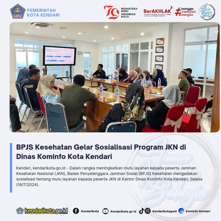 BPJS Kesehatan Gelar Sosialisasi Program JKN di Dinas Kominfo Kota Kendari