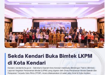 Sekda Kendari Buka Bimtek LKPM di Kota Kendari