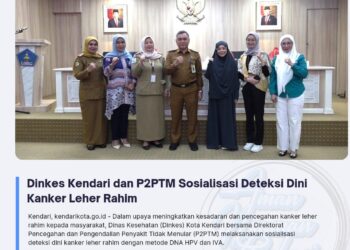 Dinkes Kendari dan P2PTM Sosialisasi Deteksi Dini Kanker Leher Rahim