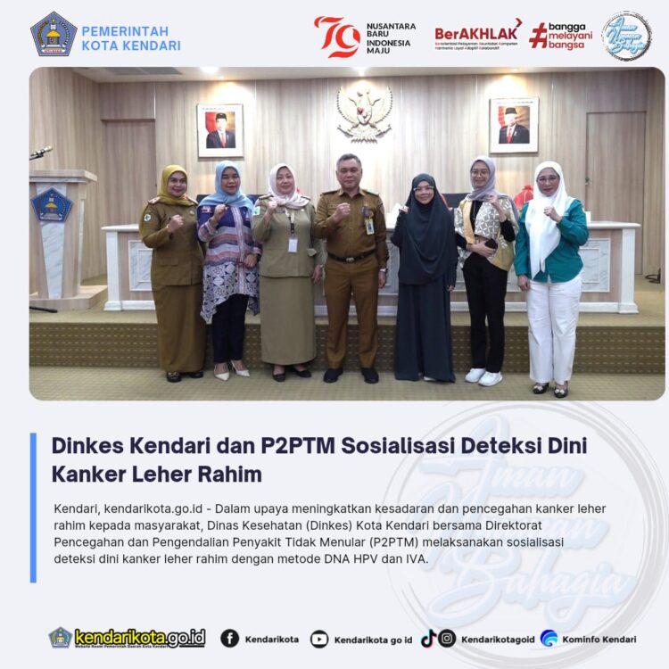 Dinkes Kendari dan P2PTM Sosialisasi Deteksi Dini Kanker Leher Rahim
