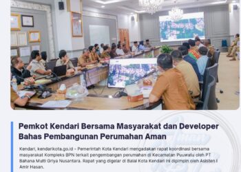 Pemkot Kendari Bersama Masyarakat dan Developer Bahas Pembangunan Perumahan Aman