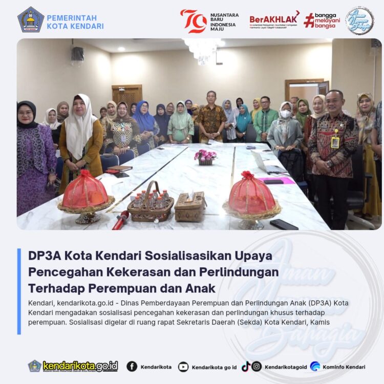 DP3A Kota Kendari Sosialisasikan Upaya Pencegahan Kekerasan dan Perlindungan Terhadap Perempuan dan Anak