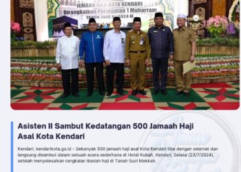 Asisten II Sambut Kedatangan 500 Jamaah Haji Asal Kota Kendari