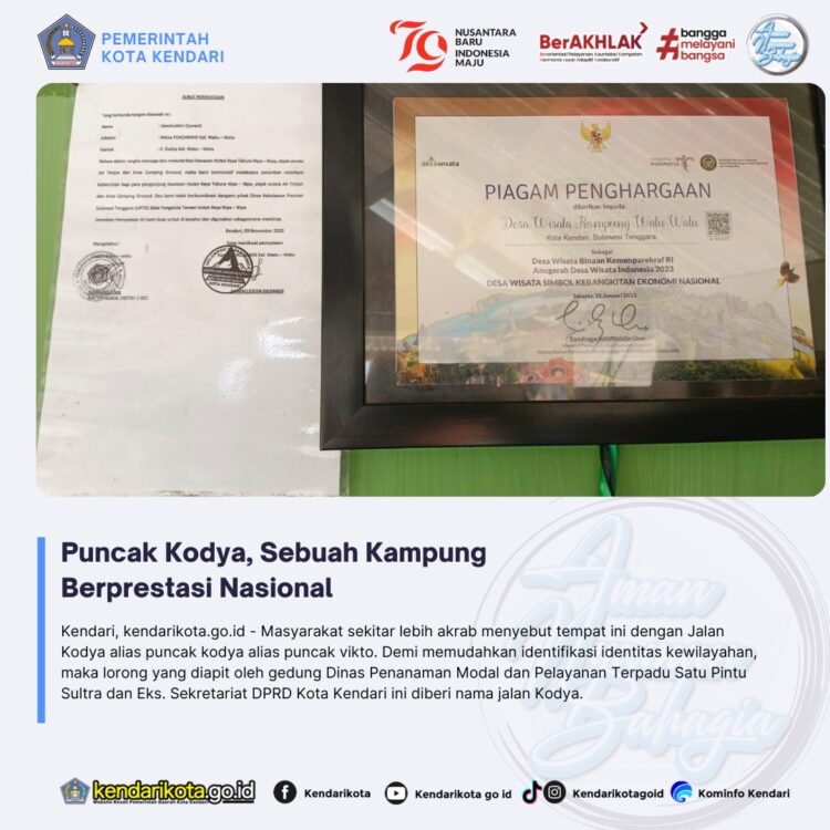 Puncak Kodya, Sebuah Kampung Berprestasi Nasional