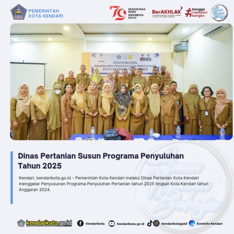 Dinas Pertanian Susun Programa Penyuluhan Tahun 2025