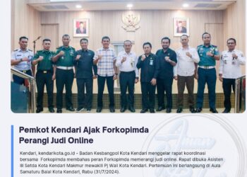 Pemkot Kendari Ajak Forkopimda Perangi Judi Online