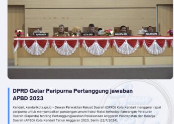 DPRD Gelar Paripurna Pertanggungjawaban APBD 2023