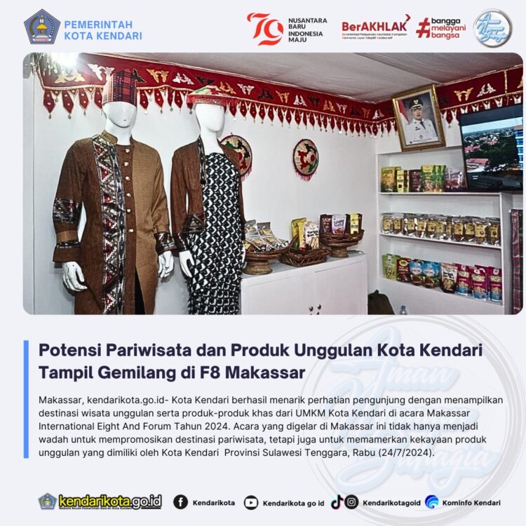 Potensi Pariwisata dan Produk Unggulan Kota Kendari Tampil Gemilang di F8 Makassar