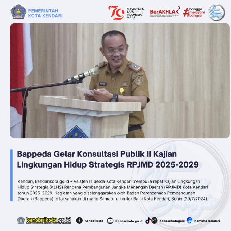 Bappeda Gelar Konsultasi Publik II Kajian Lingkungan Hidup Strategis RPJMD 2025-2029