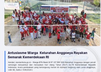 Antusiasme Warga Kelurahan Anggoeya Rayakan Semarak Kemerdekaan RI