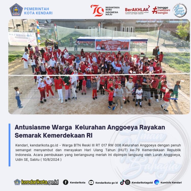 Antusiasme Warga Kelurahan Anggoeya Rayakan Semarak Kemerdekaan RI