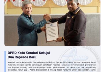 DPRD Kota Kendari Setujui Dua Raperda Baru
