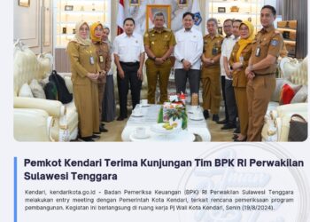 Pemkot Kendari Terima Kunjungan Tim BPK RI Perwakilan Sulawesi Tenggara
